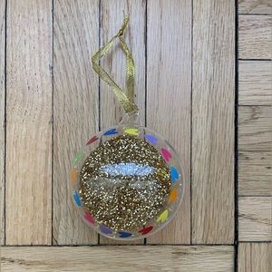 Pottery Barn Love is Love Gold Glitter Ornament